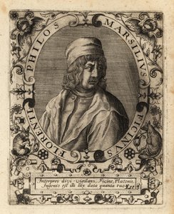 Marsilio Ficino，意大利学者。 作者 西奥多·德布瑞