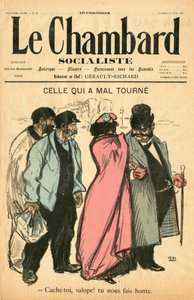 “” Le Chambard socialiste ”的封面，第 28 期，Satirique en Couleurs 作者 西奥菲勒·亚历山大·斯坦伦