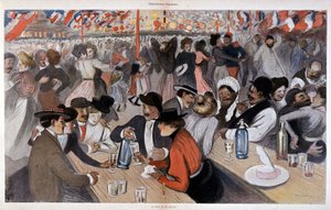 7月14日的盛宴，作者：Steinlen，未注明日期 V. 1902 作者 西奥菲勒·亚历山大·斯坦伦