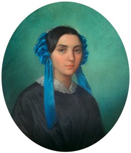 一位年轻女子的画像，1843年 作者 西奥菲尔·高铁