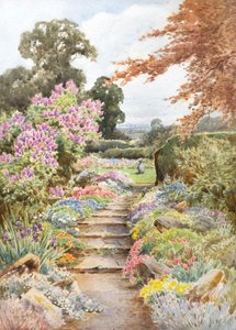 我要采集丁香花（水彩画）