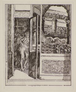 Coffee Bar, 20th century (etching)
