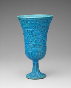 Lotiform Chalice，c.945-664 BC（彩陶）