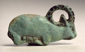 桁架的ibex粉底沉积物（彩陶） 作者 Third Intermediate Period Egyptian