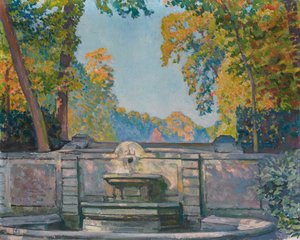 喷泉，约1917-1922年。 作者 范·雷塞尔伯格（Théovan Rysselberghe）