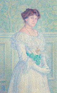 Laure Flé的肖像，1898年。 作者 范·雷塞尔伯格（Théovan Rysselberghe）