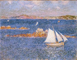 在Per-Kiridec的岩石附近 作者 范·雷塞尔伯格（Théovan Rysselberghe）