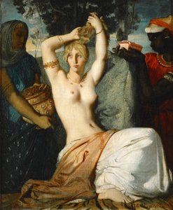 以斯帖的厕所 以斯帖准备献给亚哈苏鲁王，1841年。 作者 蒂奥多·切塞留