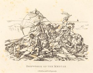 梅德塞号沉船事件 作者 Théodore Gericault 和 Nicolas Toussaint Charlet