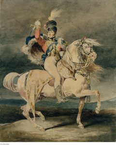 热里科 - 乔治四世饰演威尔士亲王（哈洛之后），可能创作于 1820 - 1821 年 作者 西奥多·杰里科（Theodore Gericault）