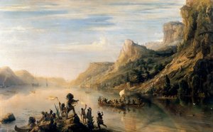 雅克·卡地亚（Jacques Cartier）于1535年发现了圣劳伦斯河 作者 让·安托万·西奥多·古丁