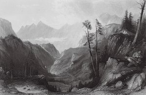 托尔特斯山坳，狩猎伊佐德（雕刻） 作者 托马斯（后）Allom