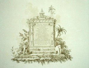 东方风光》的封面画。印度斯坦的二十四景》，由托马斯（1749-1840）和威廉（1769-1837）丹尼尔雕刻。 作者 托马斯（后）丹尼尔