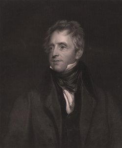英国演员约翰-福塞特（1768-1837）的肖像，由W-J-爱德华兹根据托马斯-劳伦斯的画作雕刻，23x32厘米，Virtue and Co出版社，伦敦