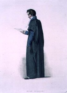 伊顿学者，出自《伊顿学院史》，《学院史》的一部分，由J. Agar雕刻，R. Ackermann出版。