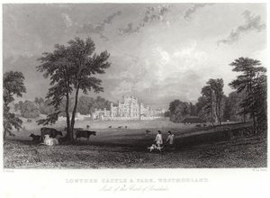 Lowther城堡和公园在Westmorland