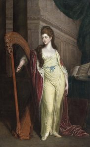 伊丽莎白-克雷文夫人--伊丽莎白，克雷文男爵夫人（1750-1828）的肖像，后来的勃兰登堡-安斯巴赫侯爵夫人 par Beach, Thomas（1738-1806）。布面油画，尺寸：239x148,6