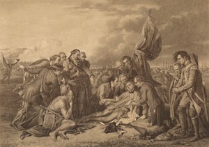 1759年9月13日，魁北克亚伯拉罕高地上沃尔夫将军之死