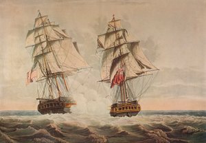总统被捕，c1815 作者 托马斯·巴特沃斯（Thomas Buttersworth）