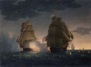 逃离HMS Belvidera从美国护卫舰总统，1815年