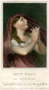 W West夫人饰演Cordelia，1820年。