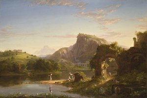 拉勒格罗，1845年 作者 托马斯·科尔