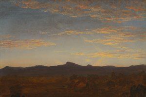 研究“ Catskill Creek”，c.1844-5（木头上的油） 作者 托马斯·科尔
