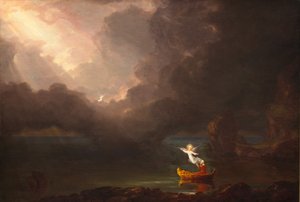 生命的航程：老年》，1842年。 作者 托马斯·科尔