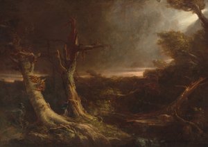 美国森林中的龙卷风，1831年。 作者 托马斯·科尔