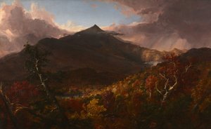 暴风雨过后，纽约埃塞克斯郡的史露恩山的景色 作者 托马斯·科尔