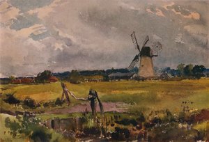 风车，c1890 作者 托马斯·科利尔