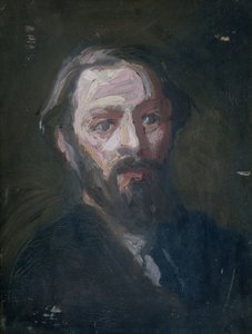 雕塑家皮尔·潘德 (Pier Pander) 的肖像（1864-1919）