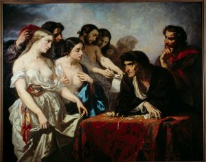 黄金之爱。 Thomas Couture 的绘画（1815-1879） 作者 托马斯·库蒂（Thomas Couture）