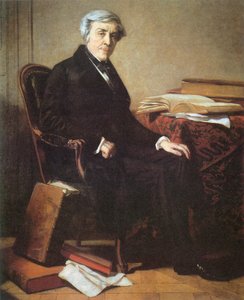 儒勒-米歇莱（1798-1874 年）肖像 作者 托马斯·库蒂（Thomas Couture）