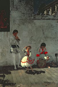 塞维利亚的街景 作者 托马斯·考珀思韦特·埃金斯