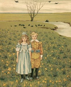 Home Life: Children in a Meadow 作者 托马斯·克莱恩（Thomas Crane）