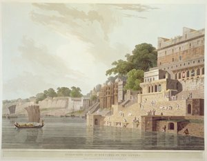 Dusasumade Gaut，位于恒河上的Benares，来自“东方风光：Hindoostan的二十四个景色”，1796年