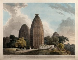 朱姆纳河宾德拉邦德的印度教寺庙 作者 托马斯·丹尼尔