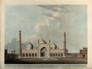 德里的朱麦穆斯杰德（Jummah Musjed 作者 托马斯·丹尼尔