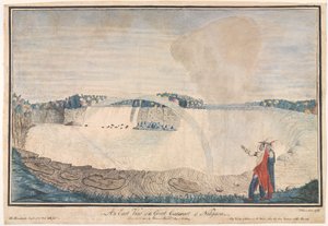 《尼亚加拉大瀑布的东望》，1762年