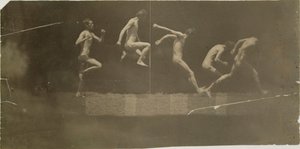 乔治-雷诺兹的Marey Wheel照片，1884年。 作者 托马斯·埃金斯