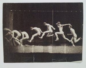 不明型号的Marey轮毂照片，1884年。 作者 托马斯·埃金斯