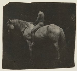 Samuel Murray Astride Eakins的马Billy, 约1892年。 作者 托马斯·埃金斯