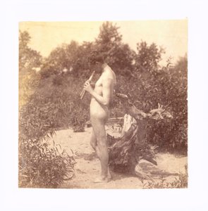阿卡迪亚的站立式笛子研究，约1883年。 作者 托马斯·埃金斯