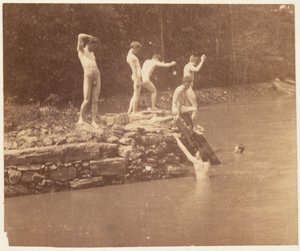 托马斯-艾肯斯和学生，约1883年。 作者 托马斯·埃金斯