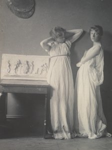 两名身着希腊服饰的学生，1883年。, 1883年。 作者 托马斯·埃金斯