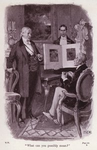 Illustration for The Woman In White by Wilkie Collins (litho)
