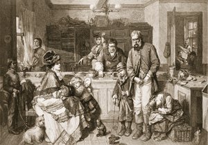 从手到口--他是少数不乞讨的人之一》，出版。1879. 作者 托马斯·法德