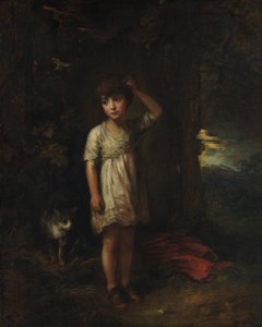 一个有猫的男孩-早晨，1787年。 作者 托马斯·盖恩斯伯勒