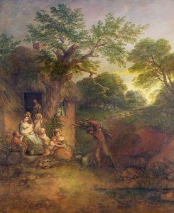樵夫之家，1780年 作者 托马斯·盖恩斯伯勒